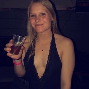 Halter black bodysuit